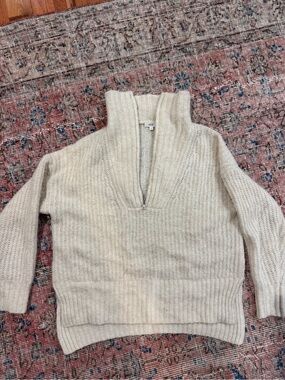 ALC Wool Blend Cream Pullover Sweater